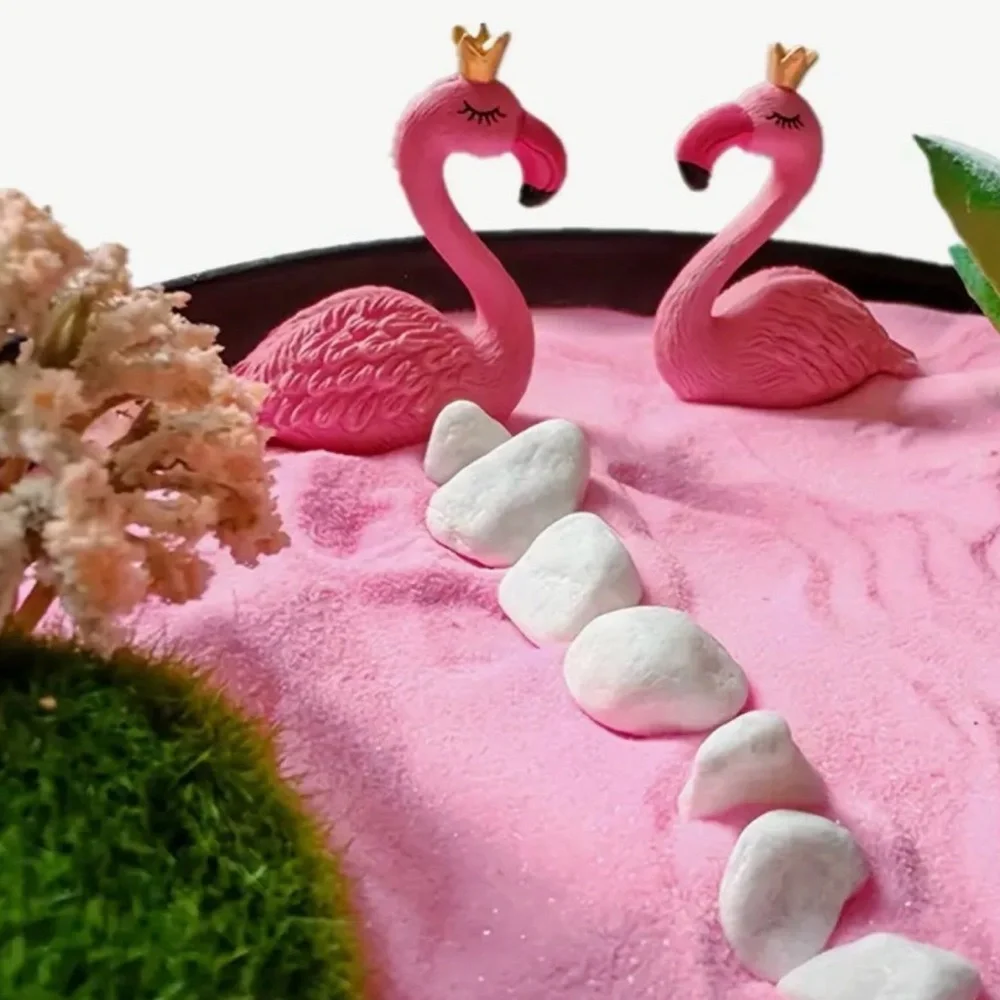 NEW Pink Flamingo Zen Garden Kit - Picture 5 of 5